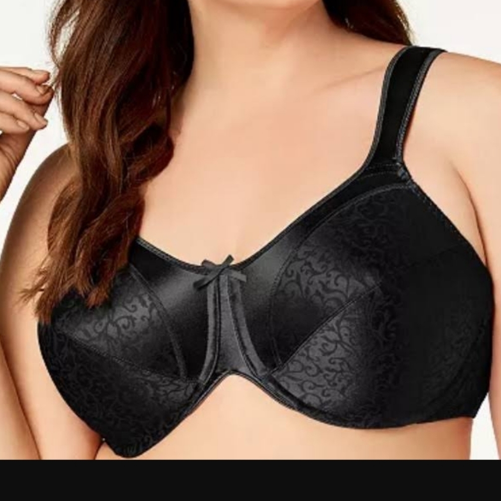 3 Bali Minimizer Bra Size 34DDD Black and Tan